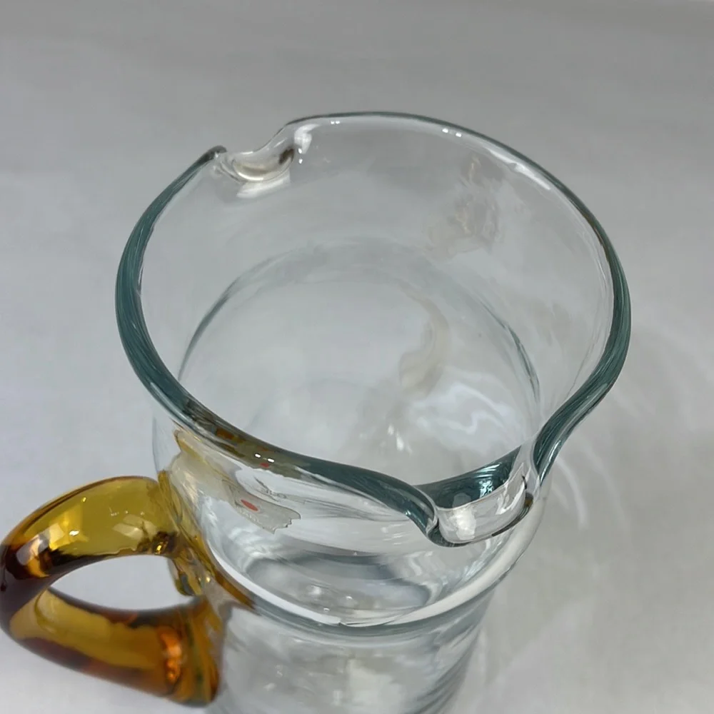 Vintage Blenko Handmade Blown Glass Pitcher - Picture 5 of 16